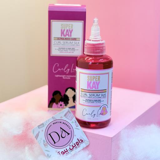 سرم موی فر سوپر کی |curl serum silk super kay